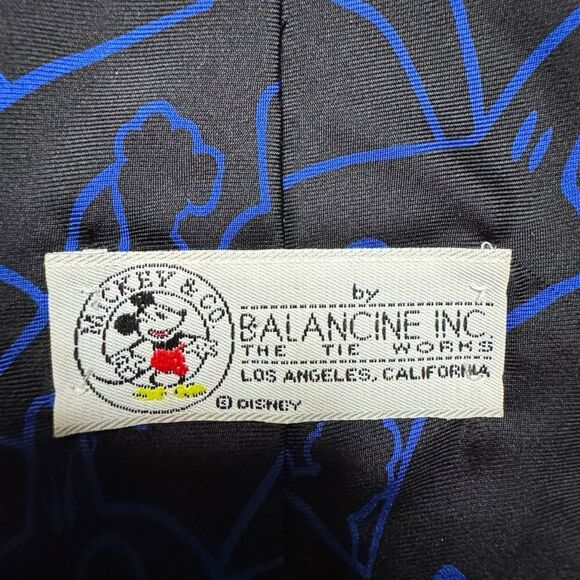 Silk Men's Balancine The Tie Works Blue Ghosts Disney Mickey Mouse - Picture 4 of 5